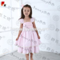 embroidery pink flutter sleeve toddler dress